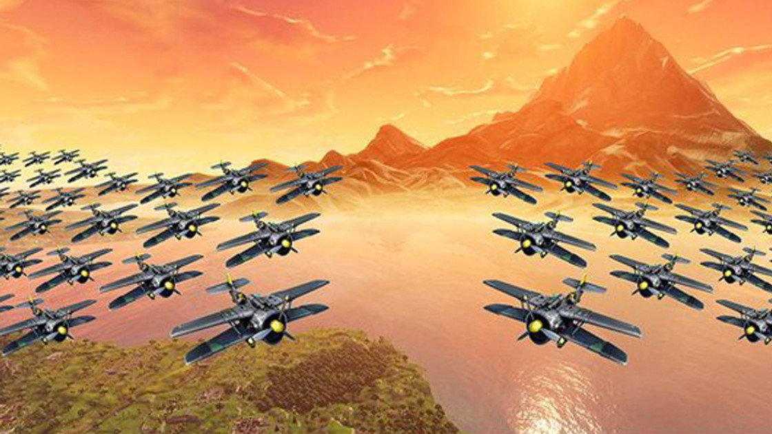 Fortnite : Mode de jeu temporaire 50v50 en avion, fan concept
