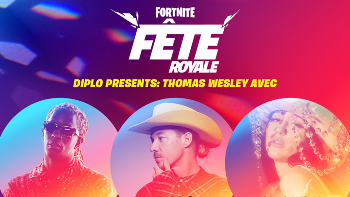 Diplo Presents : un concert Fortnite avec Young Thug et Noah Cyrus en Party Royale