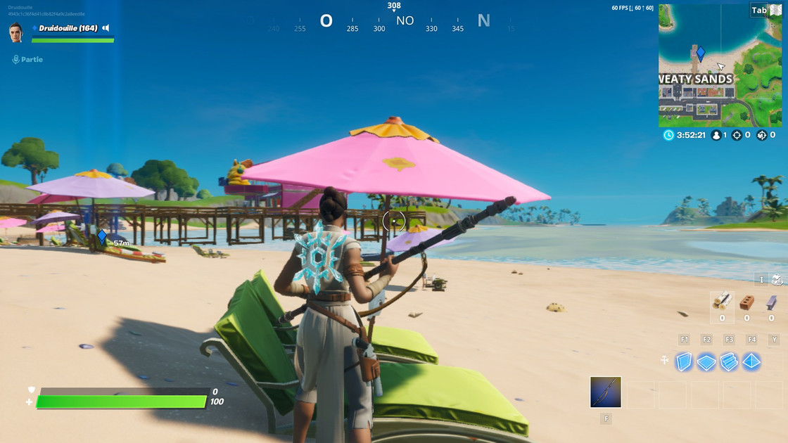 Fortnite : Rebondir sur des objets rebondissants dans plusieurs parties, défi