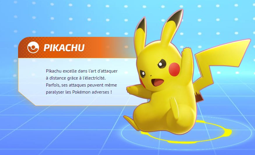 Guide Pikachu sur Pokémon Unite