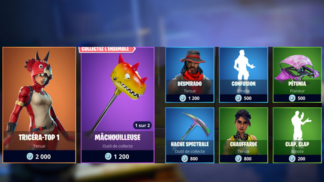 Boutique Fortnite 21 avril