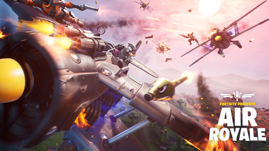 Fortnite : Air Royale, nouveau mode de jeu temporaire avec les avions au patch 8.40