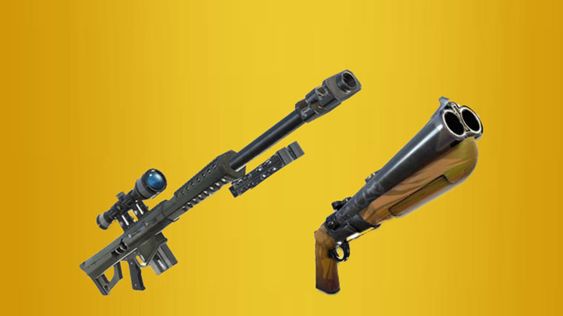 Fortnite : Nouvelles armes dataminées - Sniper lourd, Rail Sniper et Break-barrel Shotgun