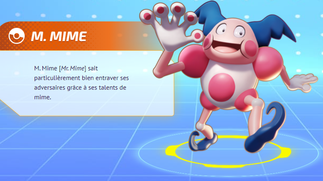 M. Mime Pokemon Unite, meilleurs build, moves et objets