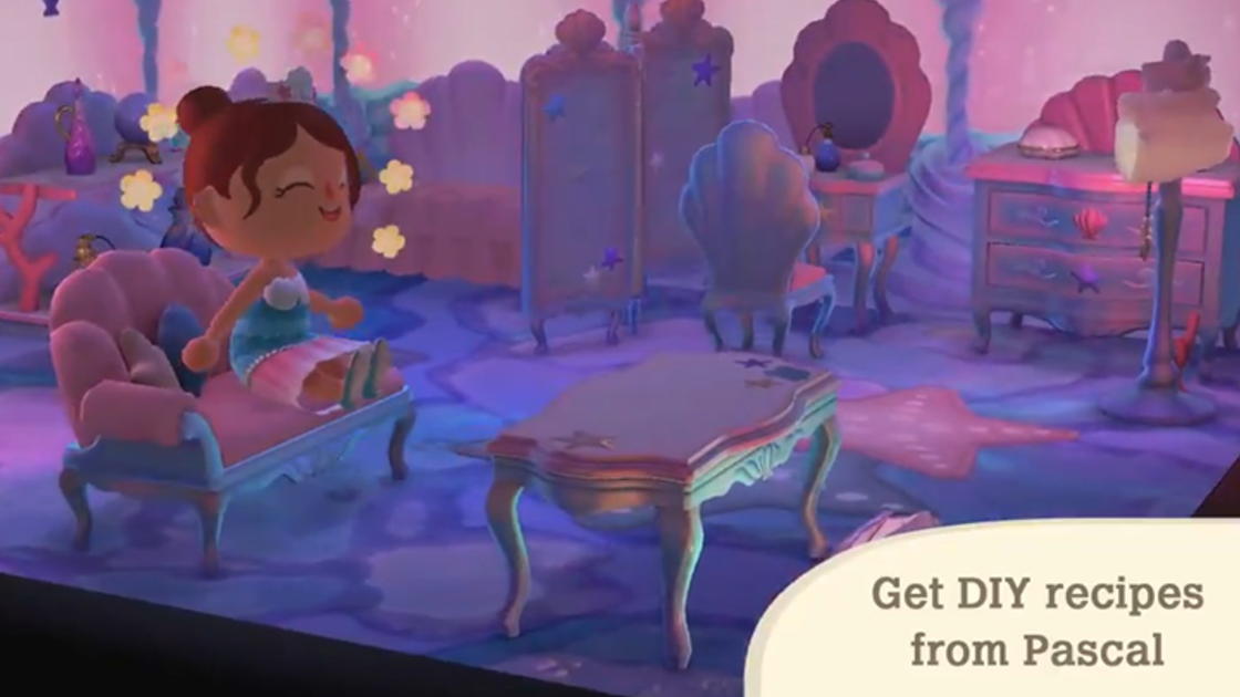 Sirène, tous les plans de bricolage de Pascal dans Animal Crossing : New Horizons