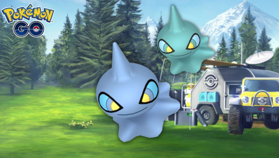 Polichombr (shiny) dans les Heures de Pokémon Vedette d'octobre 2022 sur Pokémon GO