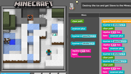 Code.org, apprendre la programmation avec Minecraft