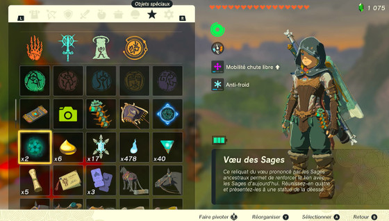 Voeux des sages Zelda Tears of the Kingdom : où tous les trouver et comment les utiliser ?