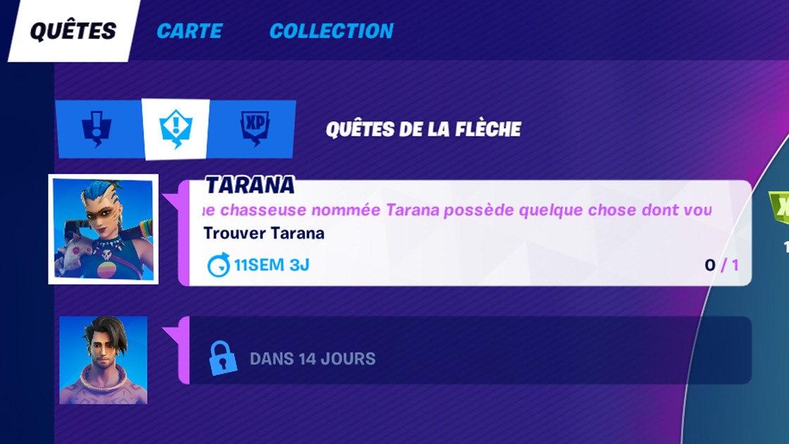 Fortnite : Trouver Tarana, défis saison 6