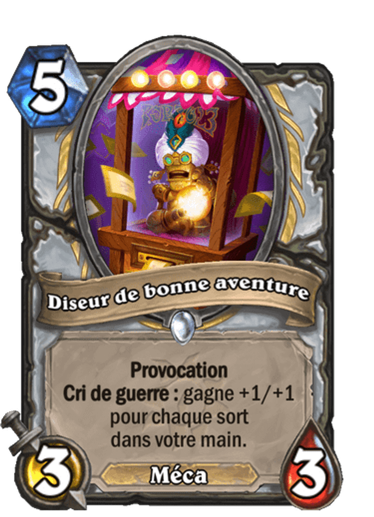 diseur-bonne-aventure-carte-hearthstone-extension-folle-journee-sombrelune