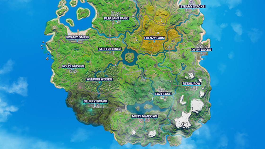 Fortnite 2 : La nouvelle map est-elle plus grande que l'ancienne ? Comparaison de la carte Saison 10 et Chapitre 2