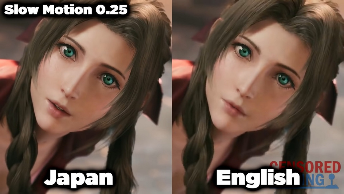 FFVII Remake Trailer : Comparaison de la version anglaise et japonaise