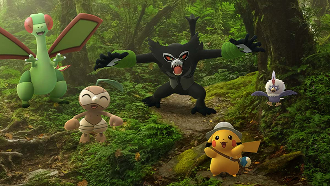 Zarude sur Pokémon Go dans l'événement Les Secrets de la Jungle