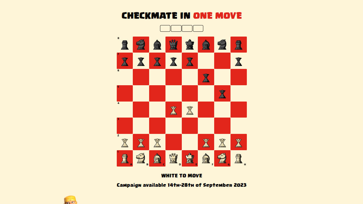 Événement Clash Chess Supercell.com : Découvrez la Solution du Jour pour Clash x Chess