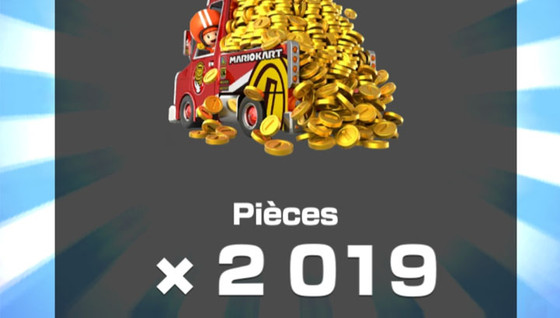 2019 pièces en cadeau sur Mario Kart Tour