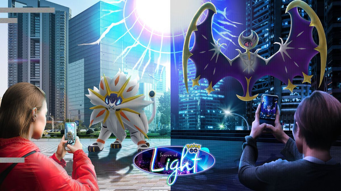 Éclipse astrale sur Pokémon Go, l'événement avec Solgaleo et Lunala