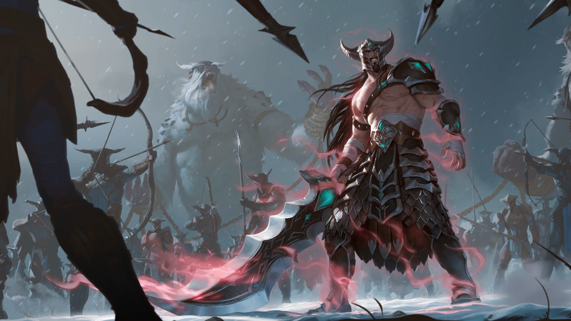 Tryndamere sur Legends of Runeterra, infos sur le champion de LoR - Carte de Freljord