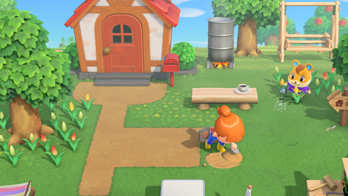Animal Crossing New Horizons : Tente et maison, agrandissement et prêt