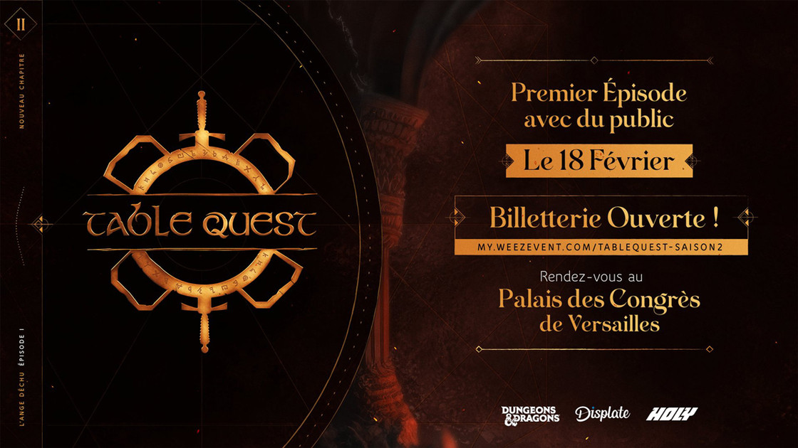 TableQuest saison 2 : Alphacast annonce le premier épisode de son JDR aux allures spectaculaires