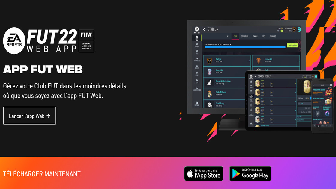 FUT22 Companion, comment télécharger l'app sur mobiles iOS et Android ?