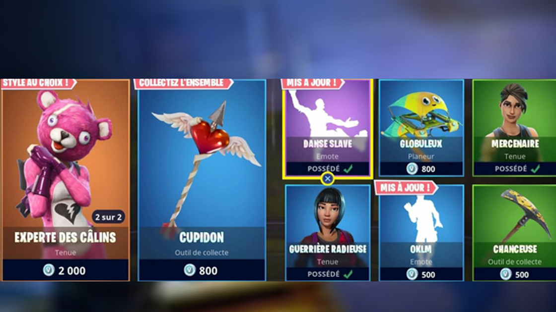 Boutique Fortnite 18 juin