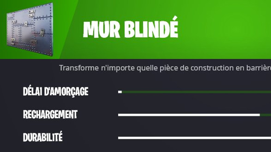 Mur blindé dans Fortnite, comment ça marche ?