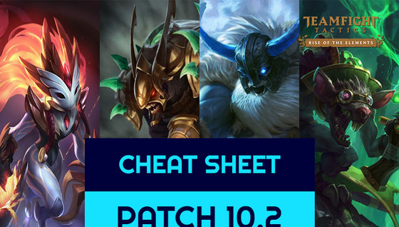 Le cheat sheet des meilleures compositions de TFT en 10.2