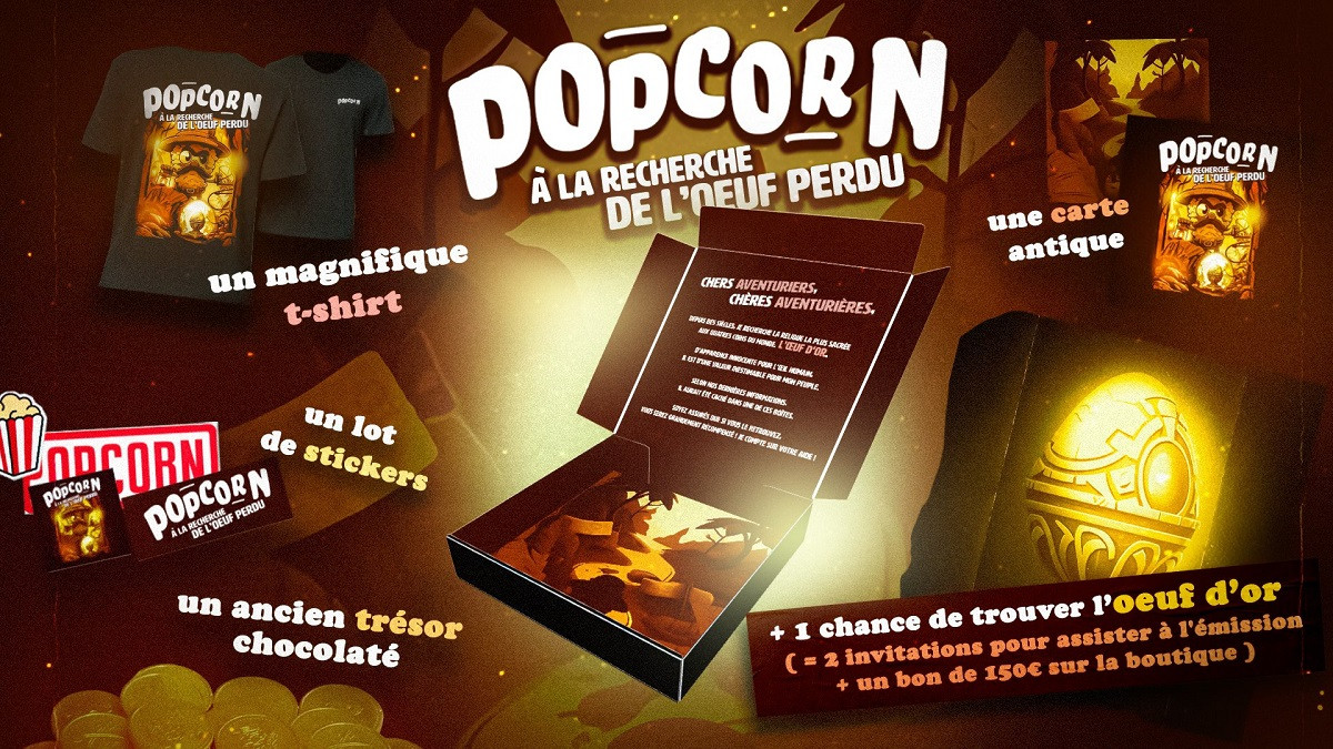 Popcorn : Précommandez votre boîte mystère de Pâques et tentez de gagner 2 invitations à l'émission + 150€ de bons d'achat !