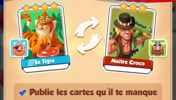 Comment échanger ses cartes sur Coin Master ?