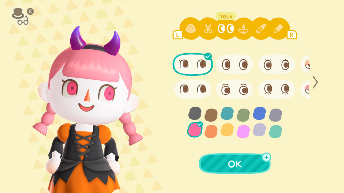 Lentilles et couleur de peau pour Halloween sur Animal Crossing : New Horizons, comment les avoir ?