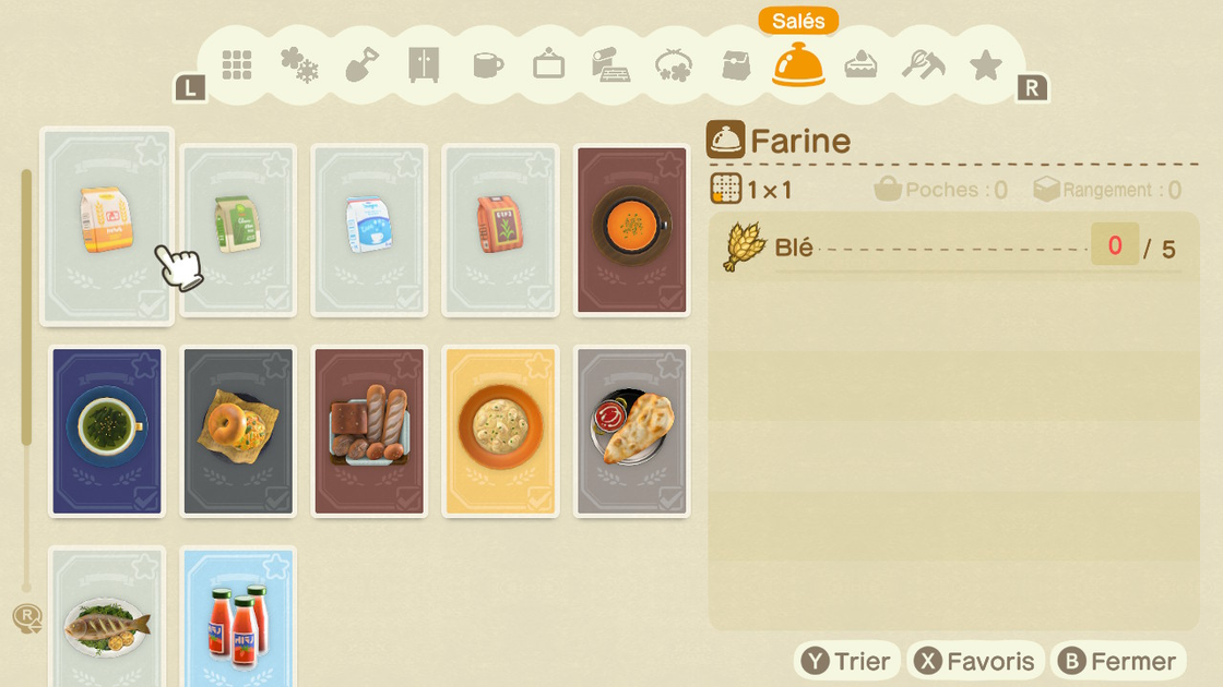 La farine et farine complète dans Animal Crossing New Horizons, comment en avoir ?