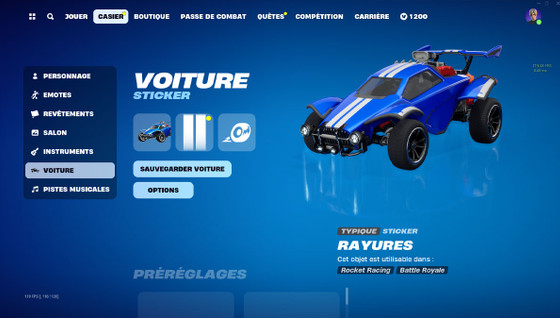 Voiture Fortnite : comment personnaliser votre bolide avec les Châssis, Roues et Sticker ?