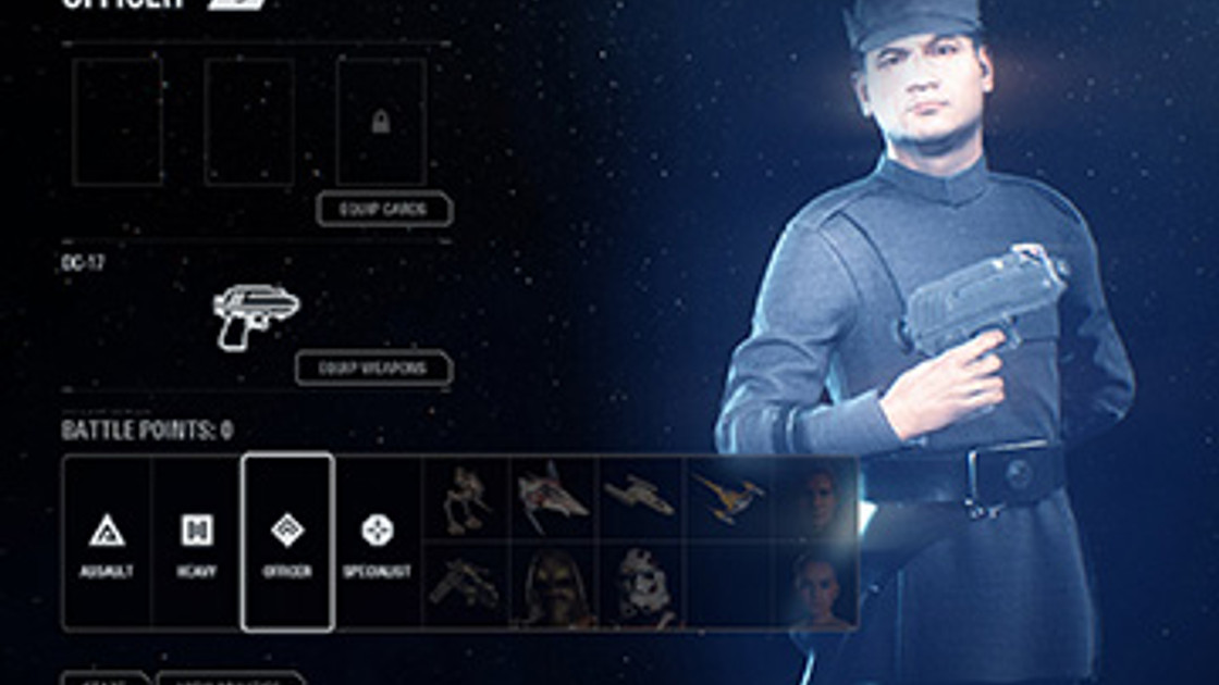 Star Wars Battlefront 2 : Cartes des Étoiles classe Officier