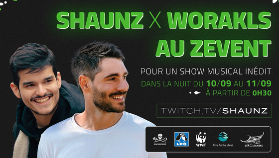 Worakls fera un show en live sur la chaîne de Shaunz au ZEvent 2022