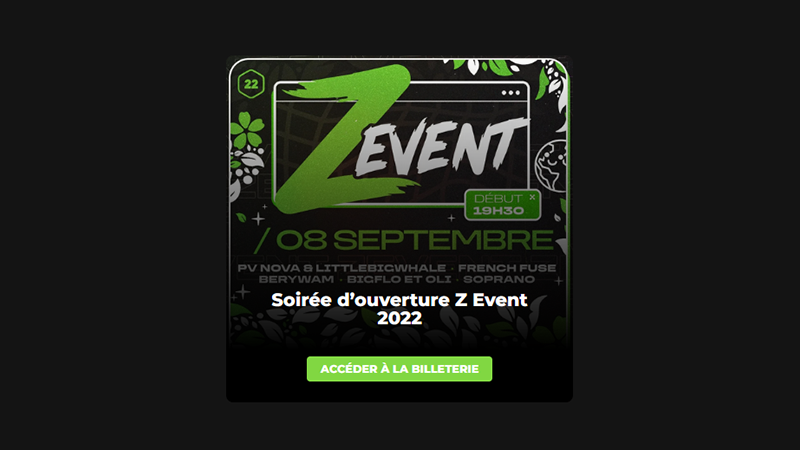 Comment acheter un billet pour le concert du ZEvent 2022 ?