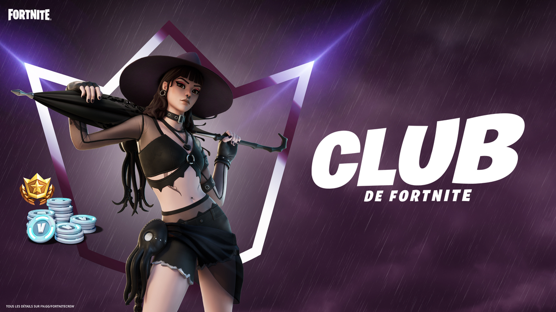 Club Fortnite juillet 2022, comment avoir le skin Phaédra et les V-Bucks ?