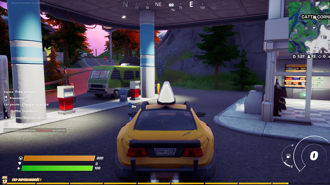 Fortnite : Laisser une voiture à la station-service à Lazy Lake ou Catty Corner, défi et quête semaine 14