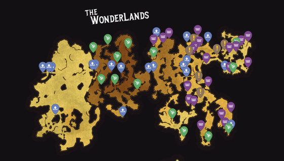 Où peut-on trouver la carte interactive de Tiny Tina's Wonderlands ?