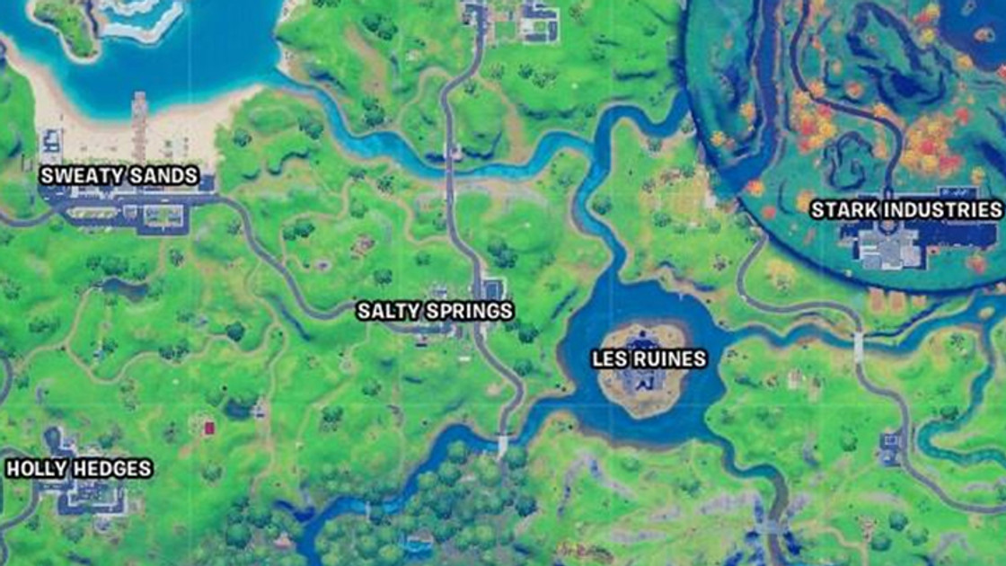Fortnite : Visiter tous les lieux-dits en une seule partie, défi semaine 11, XP à gogo