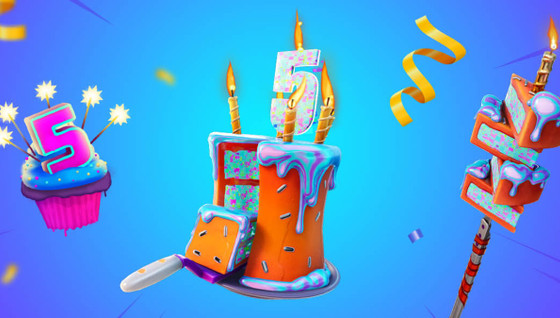 Découvrez les défis d'anniversaire pour les 5 ans de Fortnite