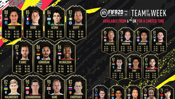 Équipe de la semaine 5 pour FUT 20