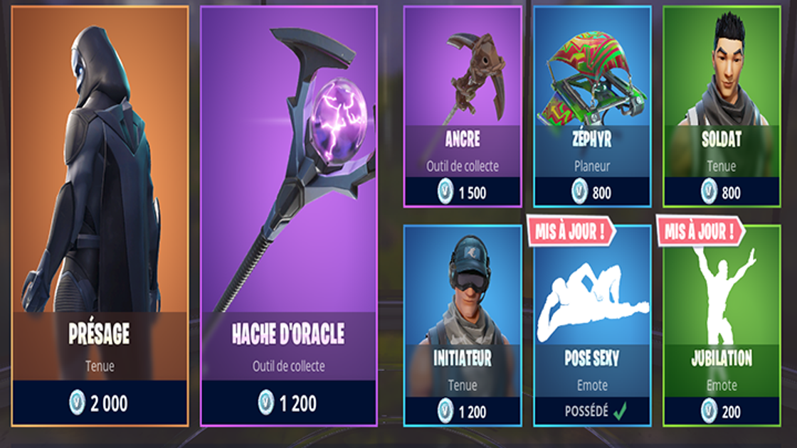 Boutique Fortnite 17 juin