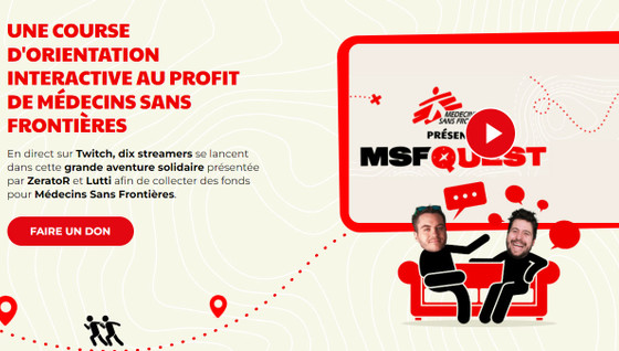 MSF Quest 2 : programmes, streamers, toutes les informations sur l'événement pour Médecins Sans Frontières