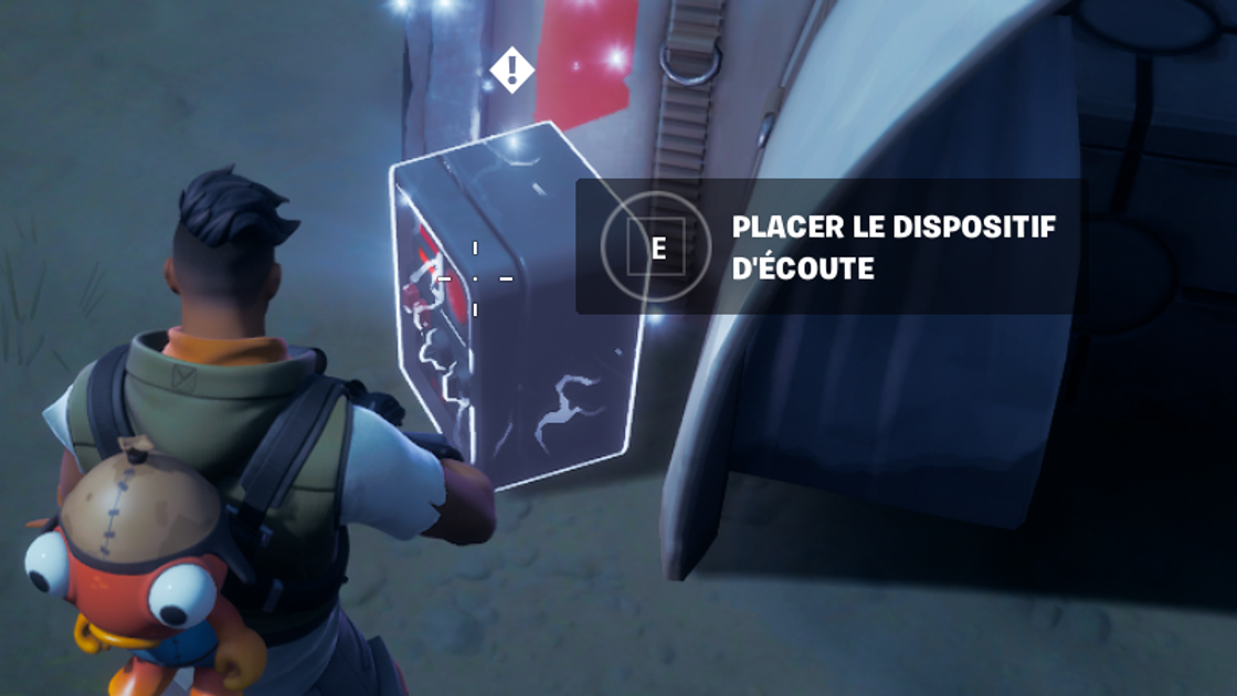 Poser des dispositifs d'écoute aux quais d'arrimage impériaux dans Fortnite, défi saison 3, chapitre 3