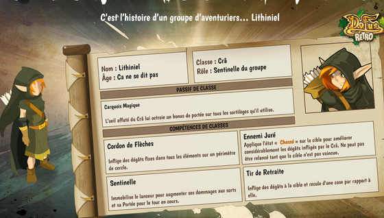 Cra sur Dofus Retro Temporis 2 : Parchomancia : rôle, passif, sorts, toutes les infos