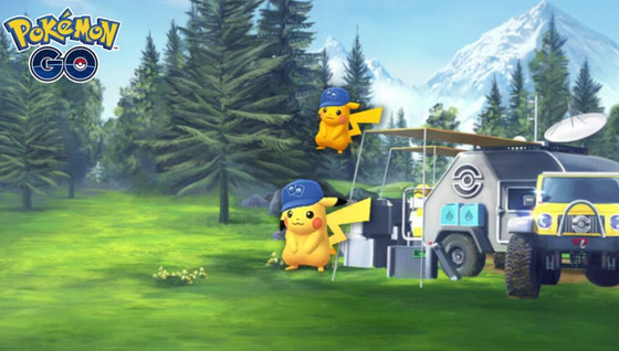 Pikachu JCC (shiny) dans les Heures de Pokémon Vedette de juin 2022 sur Pokémon GO