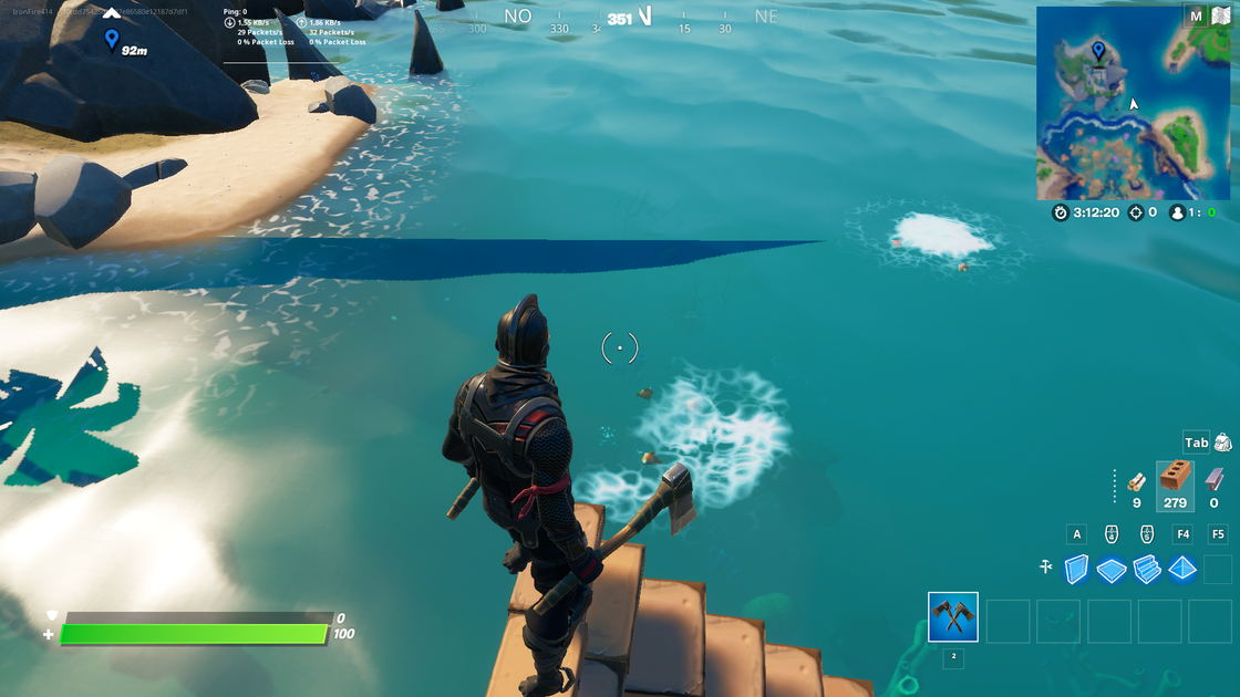 Fortnite : Faire sauter des trous de pêche aux restes du requin, à Sweaty Sands ou à l'étang poissonneux, défi et quête semaine 6 saison 5