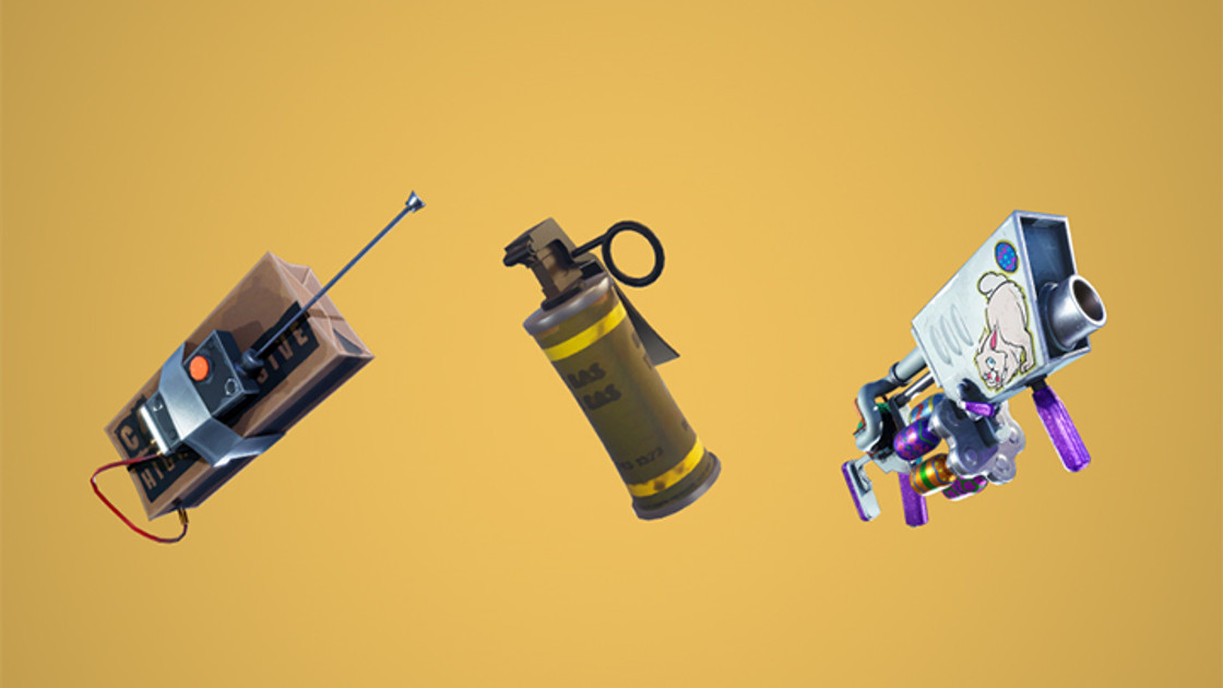 Fortnite : Gas Grenade, lanceur d'oeufs et C4