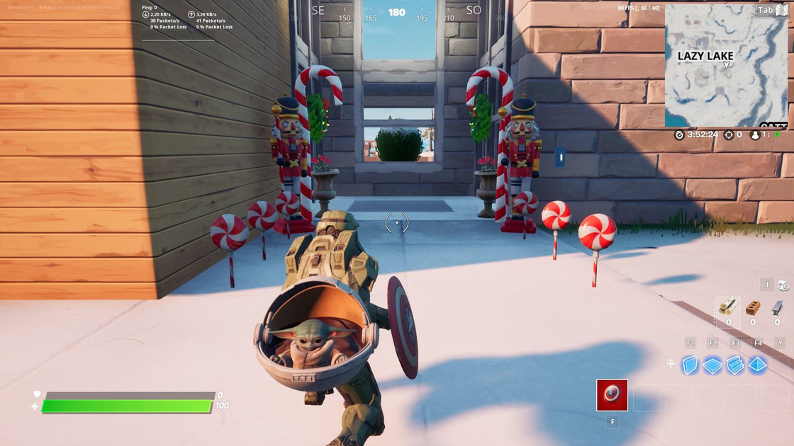 Fortnite : Détruire des statues de Casse-Noisette, défi noël saison 5