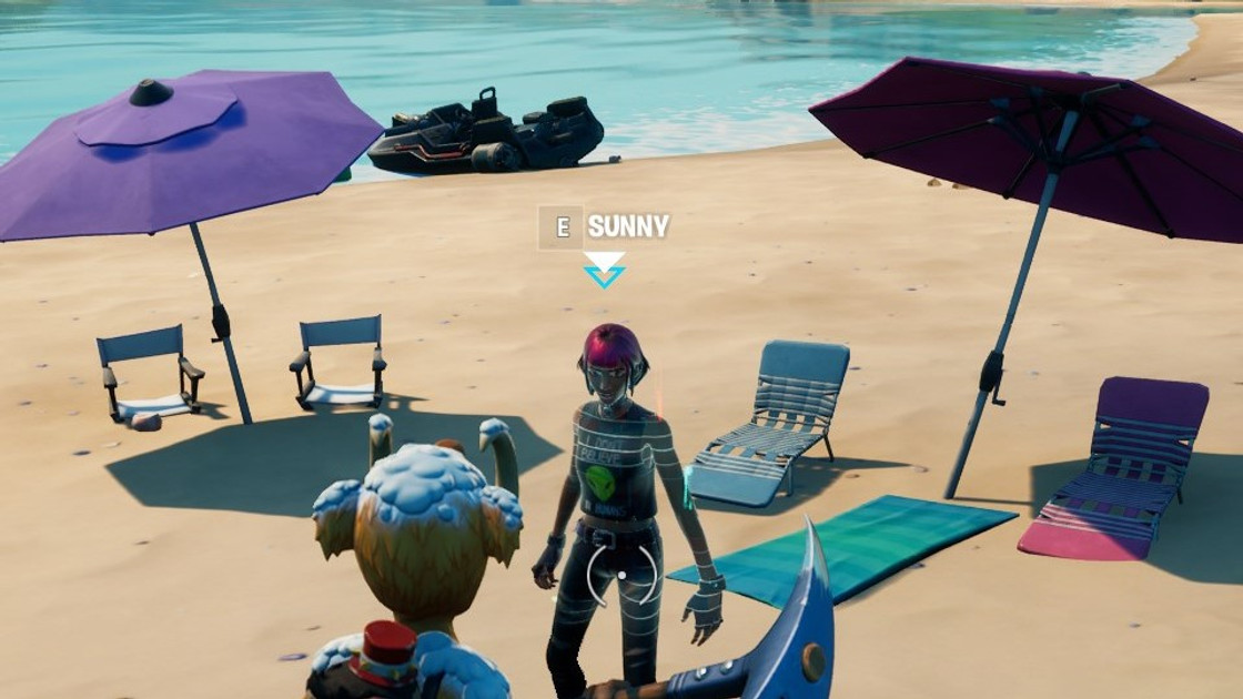 Parler à Joey, Sunny ou Gentille Fleur dans Fortnite, saison 7